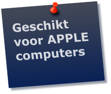 Geschikt voor APPLE computers